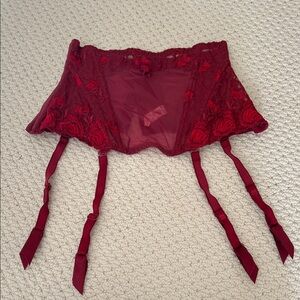 EUC Barbara of Paris waist corset w/garter belt size XS
